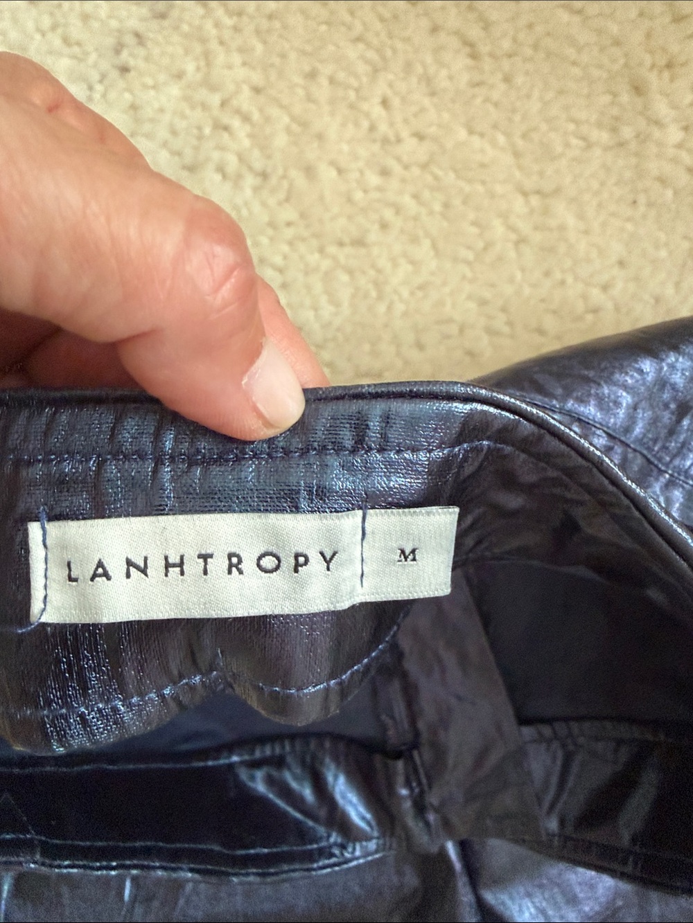 Lanhtropy metallic linen women pants size M - Picture 3 of 6